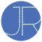 A blue circular badge with the letters JR in white